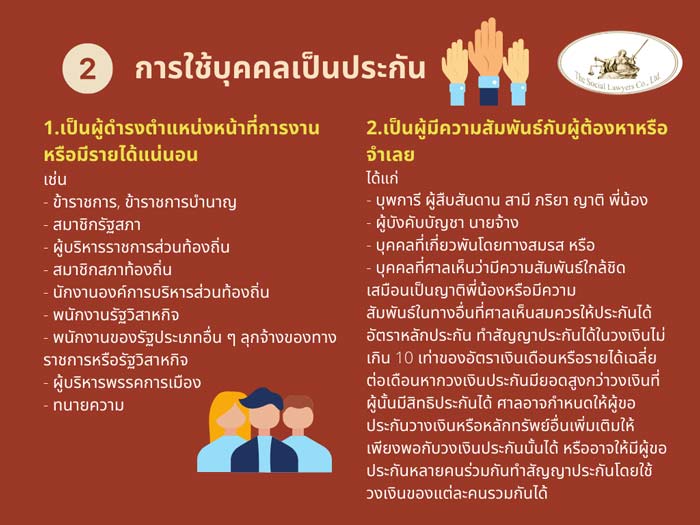 การใช้บุคคลเป็นประกัน ทนายความพัทยา